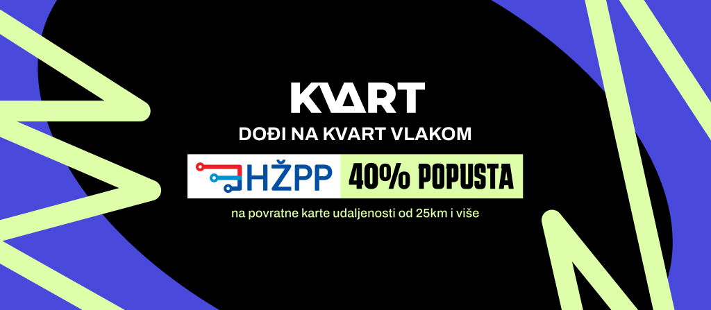 Dođi na KVART festival vlakom!