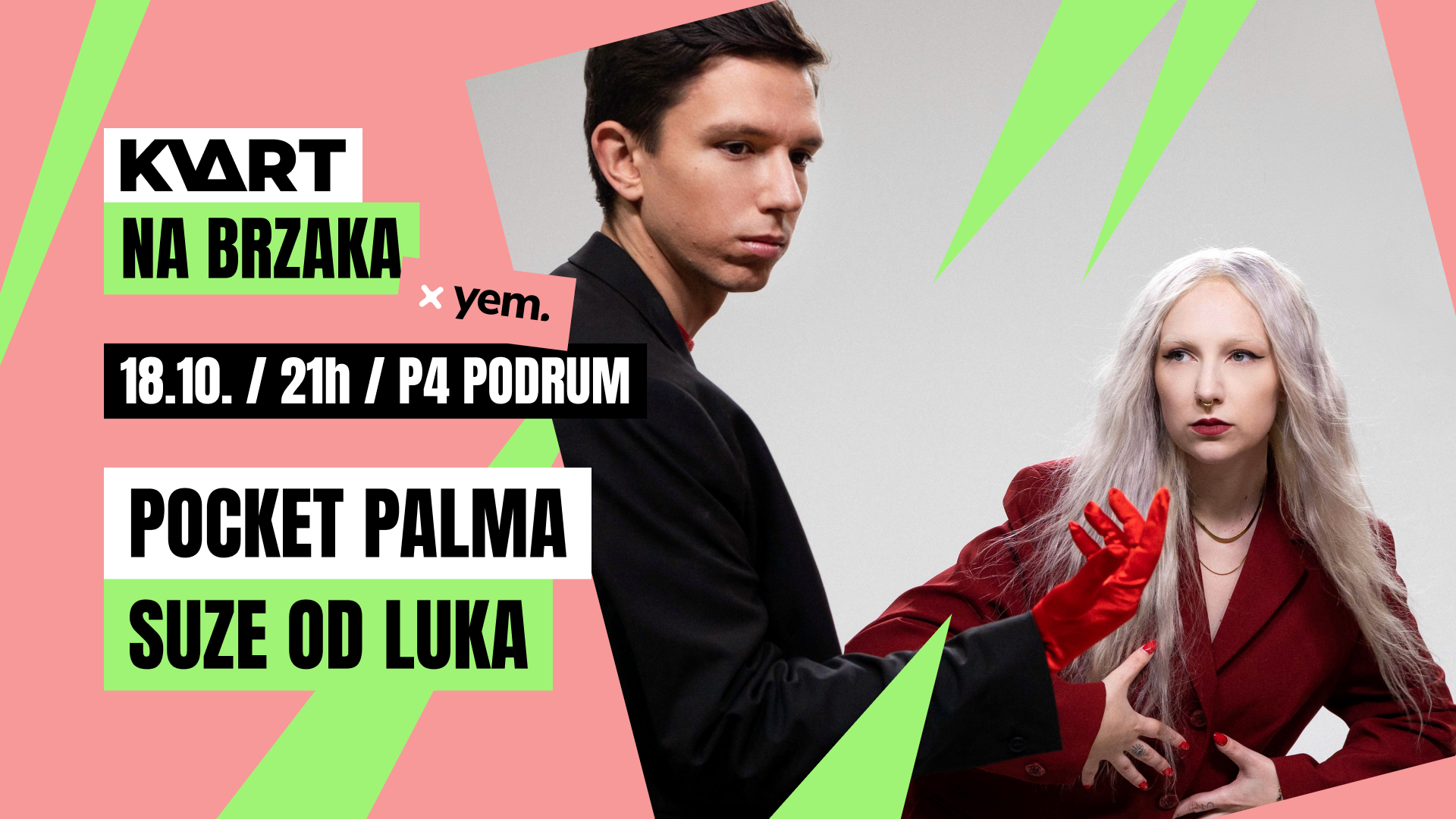 KVART na brzaka x YEM: Pocket Palma x suze od luka